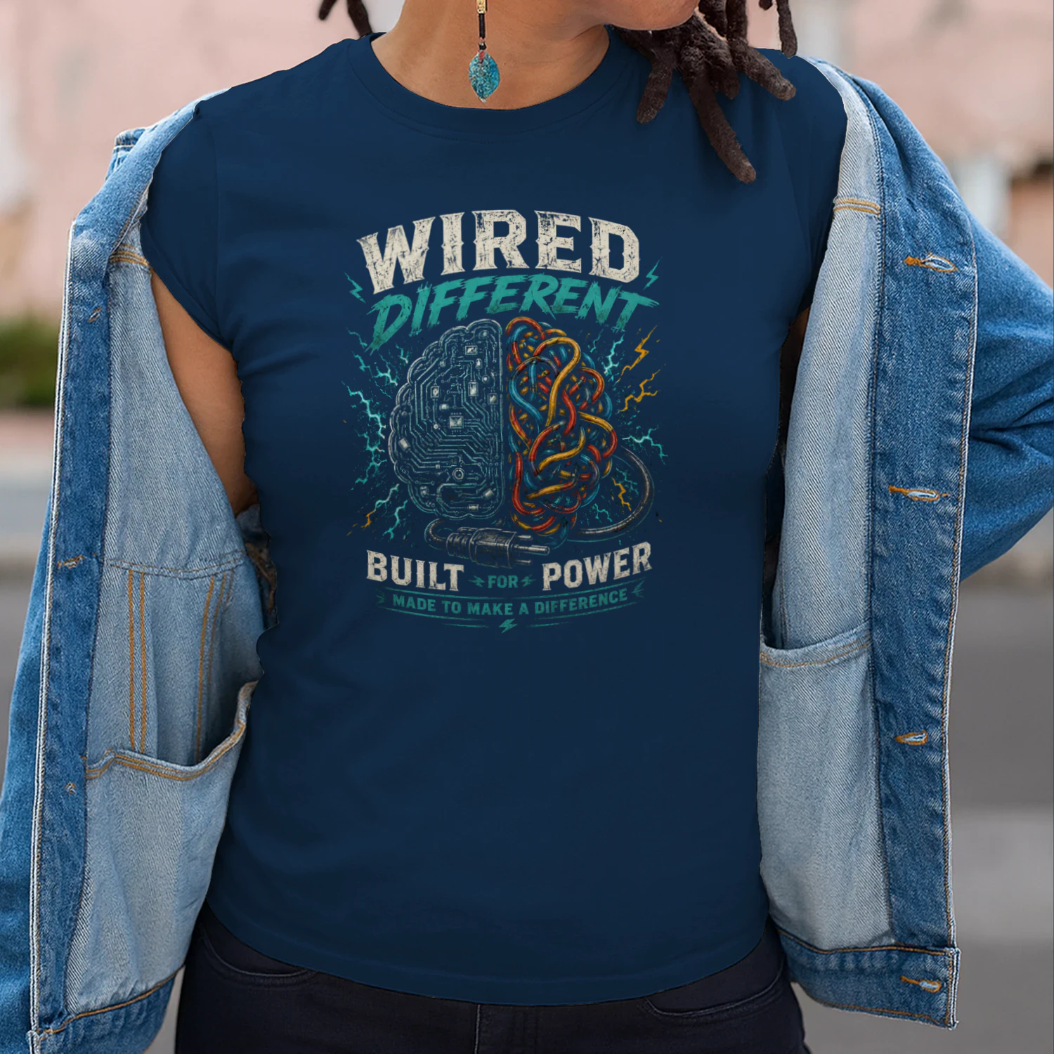 Wired Different T-Shirt | Funny Electrician Tee | Circuit Board Electrical Worker Shirt