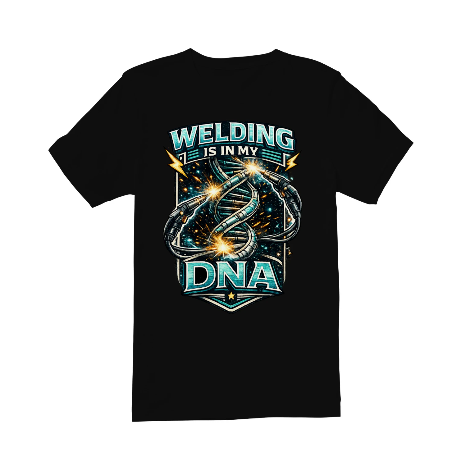 Welding Is In My DNA T-Shirt | Futuristic Welder Tee | Metal Fabricator Shirt