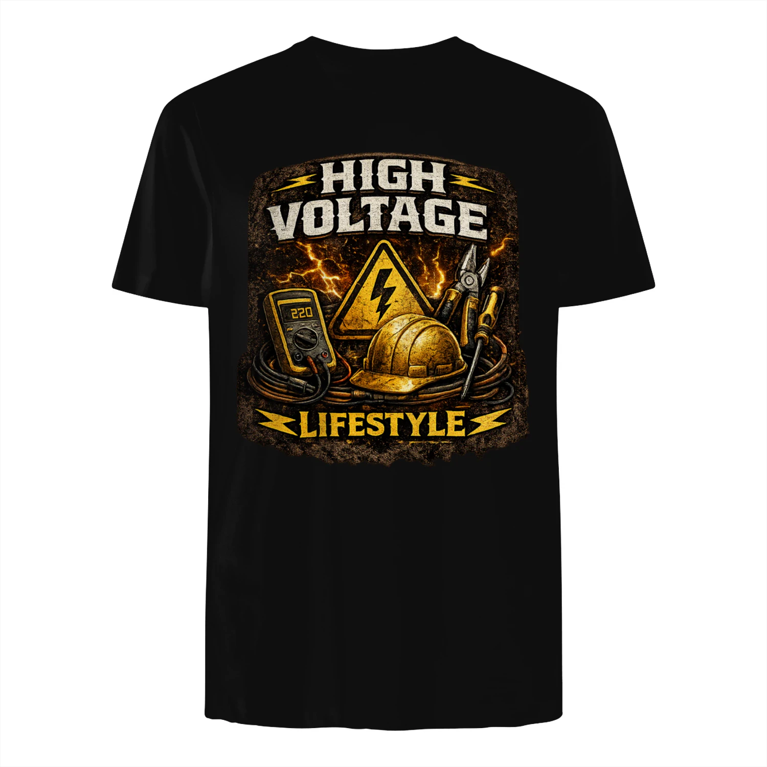 High Voltage Lifestyle T-Shirt | Vintage Electrician Tee | Electrical Worker Shirt