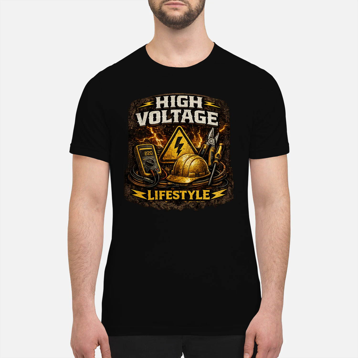 High Voltage Lifestyle T-Shirt | Vintage Electrician Tee | Electrical Worker Shirt