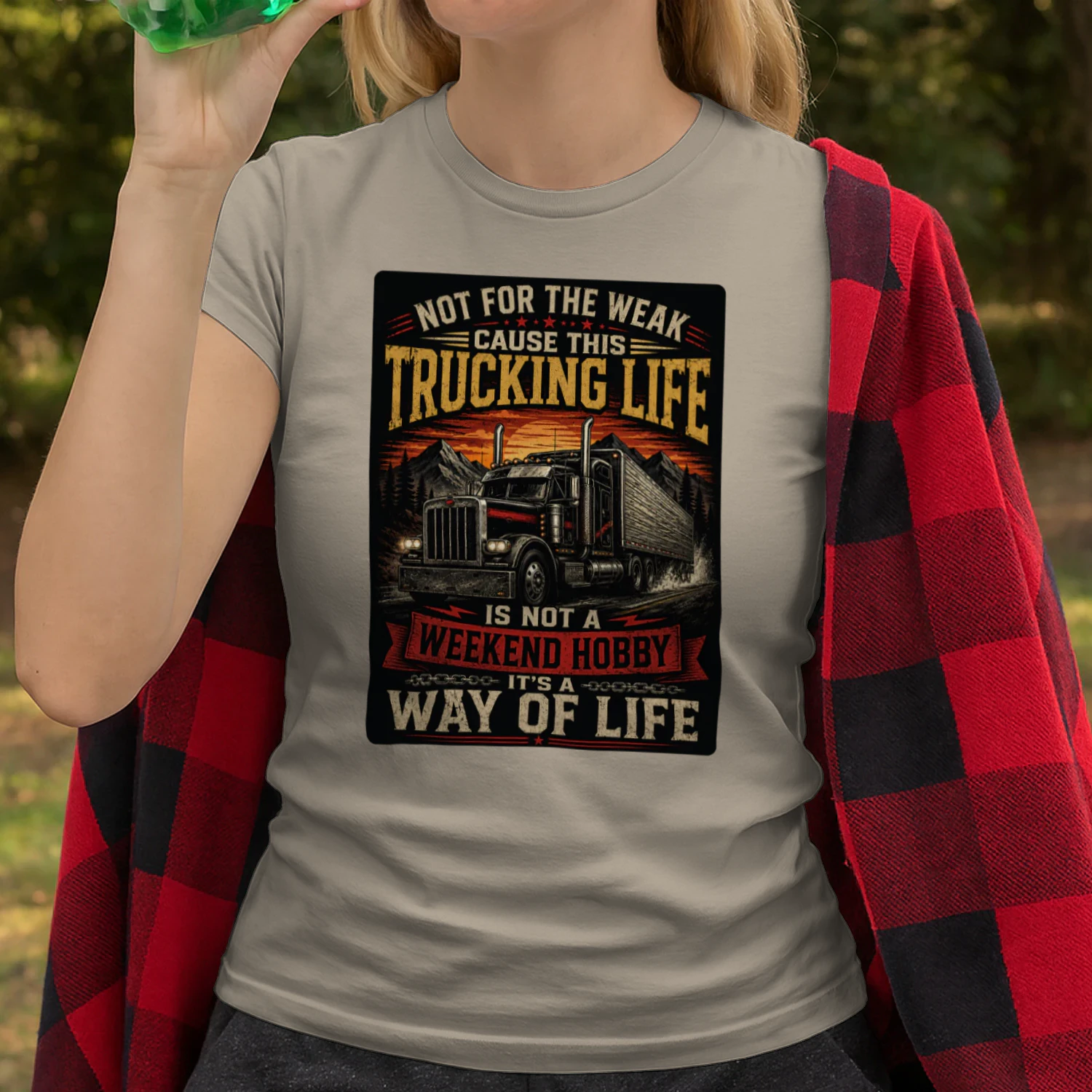 Not For The Weak Trucking Life T-Shirt | Truck Driver Way of Life Tee