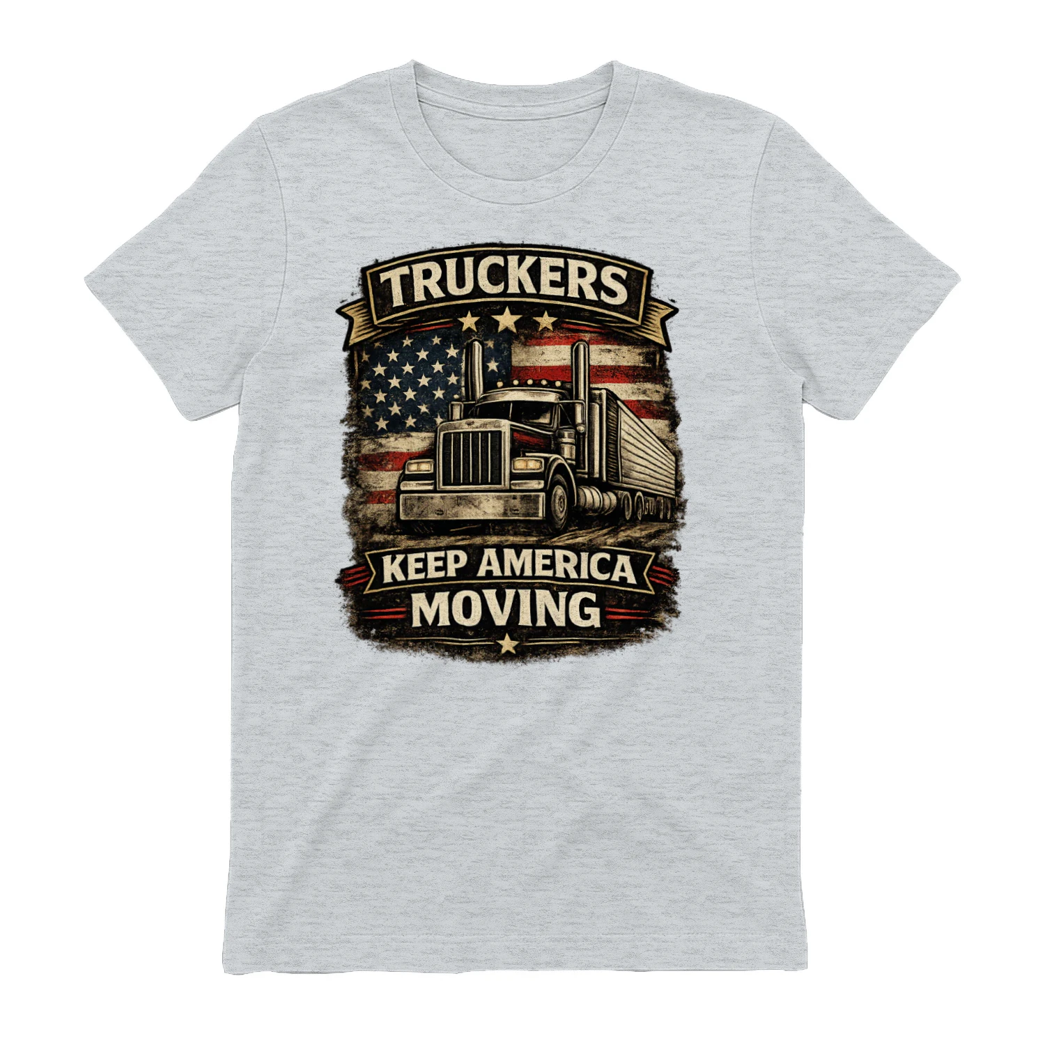 Truckers Keep America Moving T-Shirt | Patriotic American Trucker Tee
