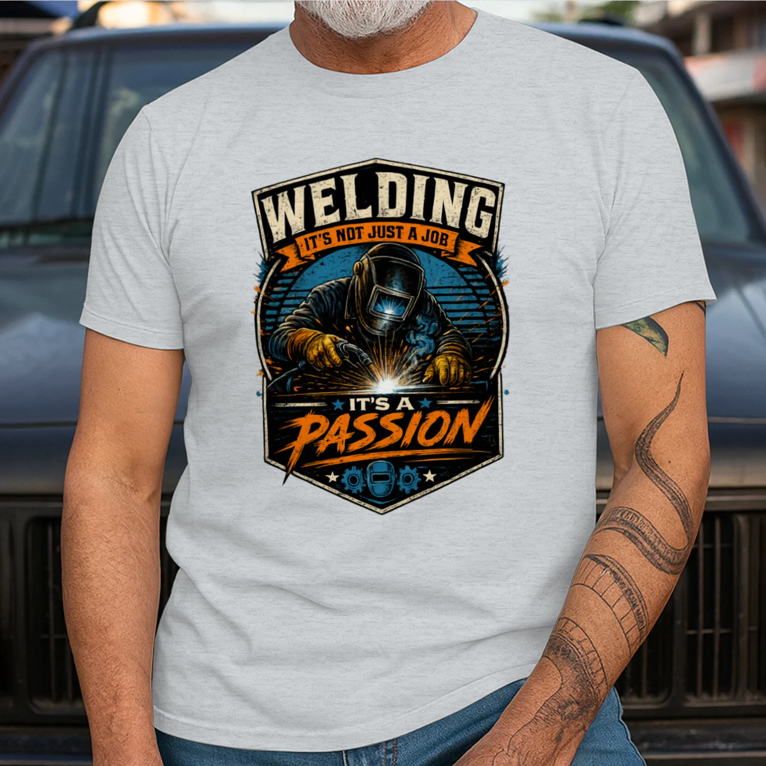 Welding It's Not Just A Job It's A Passion T-Shirt | Vintage Welder Tee | Metal Fabricator Shirt