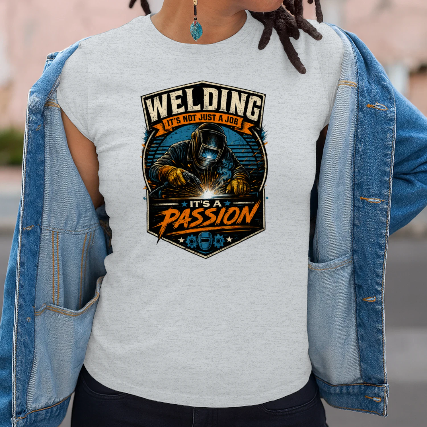 Welding It's Not Just A Job It's A Passion T-Shirt | Vintage Welder Tee | Metal Fabricator Shirt