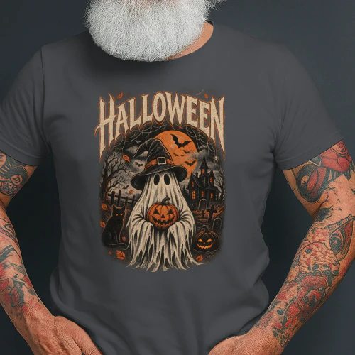 Halloween Ghost Retro
