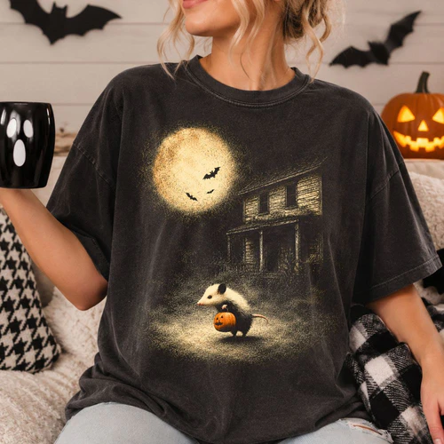 Vintage Opossum Halloween