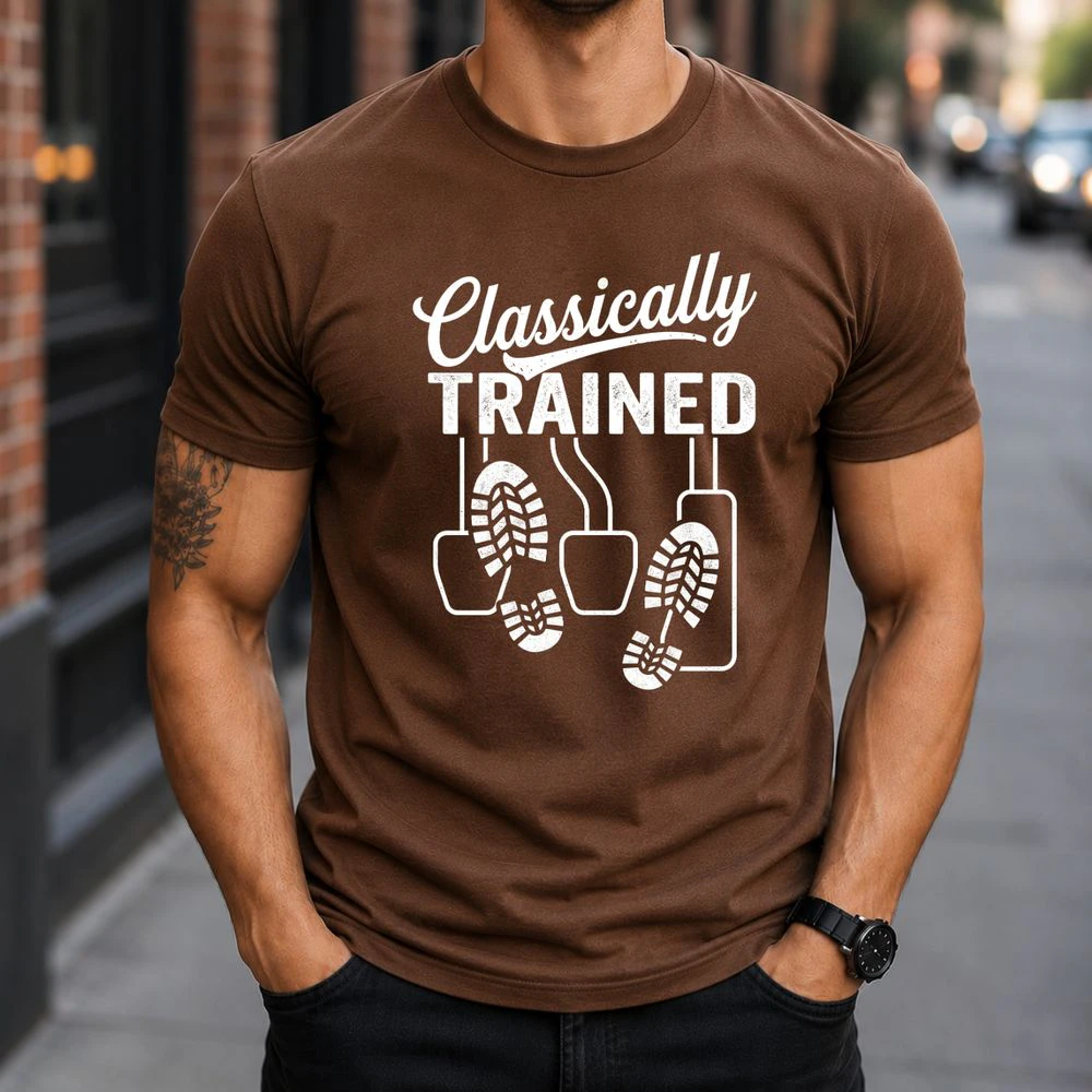 Classically Trained with Dimmer Manual Car Pedals Driving T-Shirt
