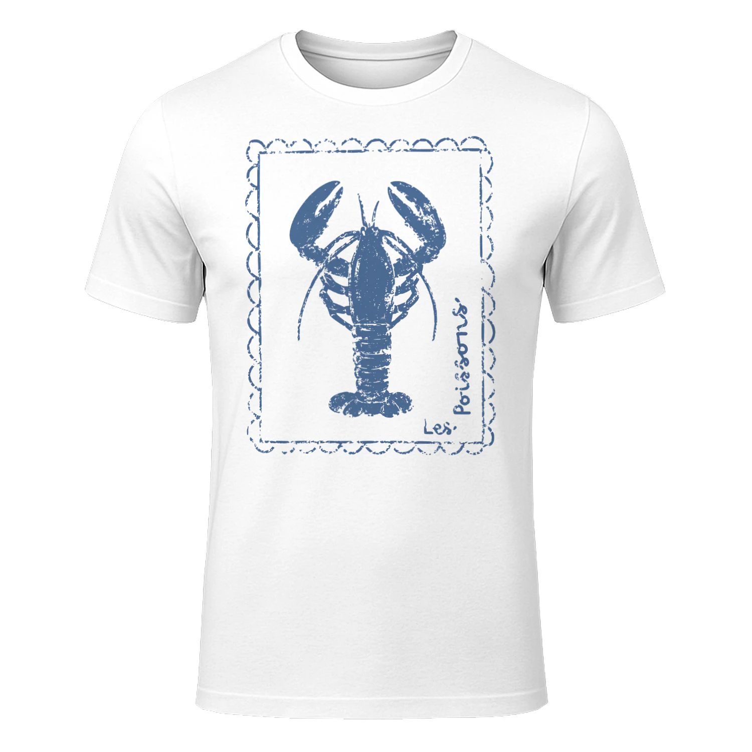 Vintage Nautical Lobster Coastal Graphic Tee for Women Beach Vacation Shirt