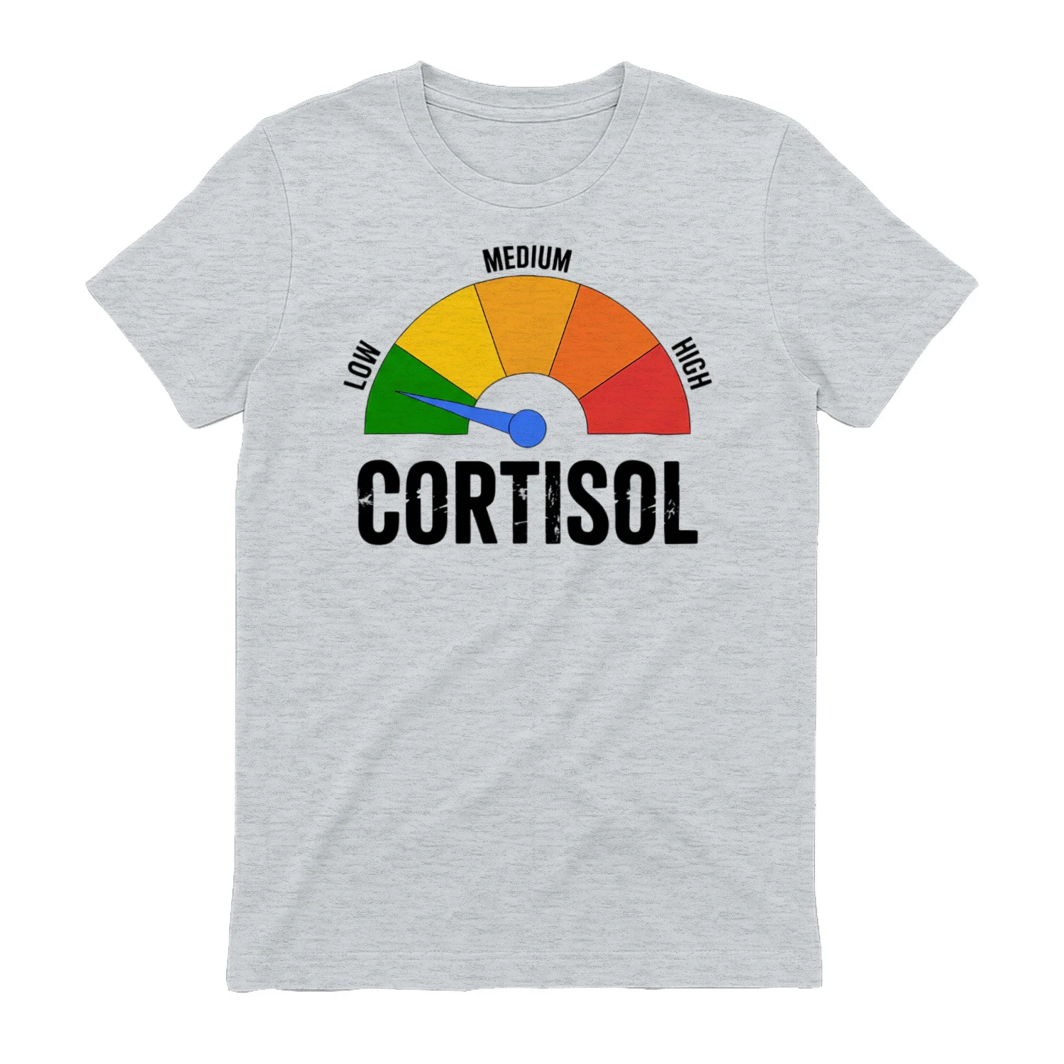 Funny Low Cortisol Meme Meter Vintage Graphic Design