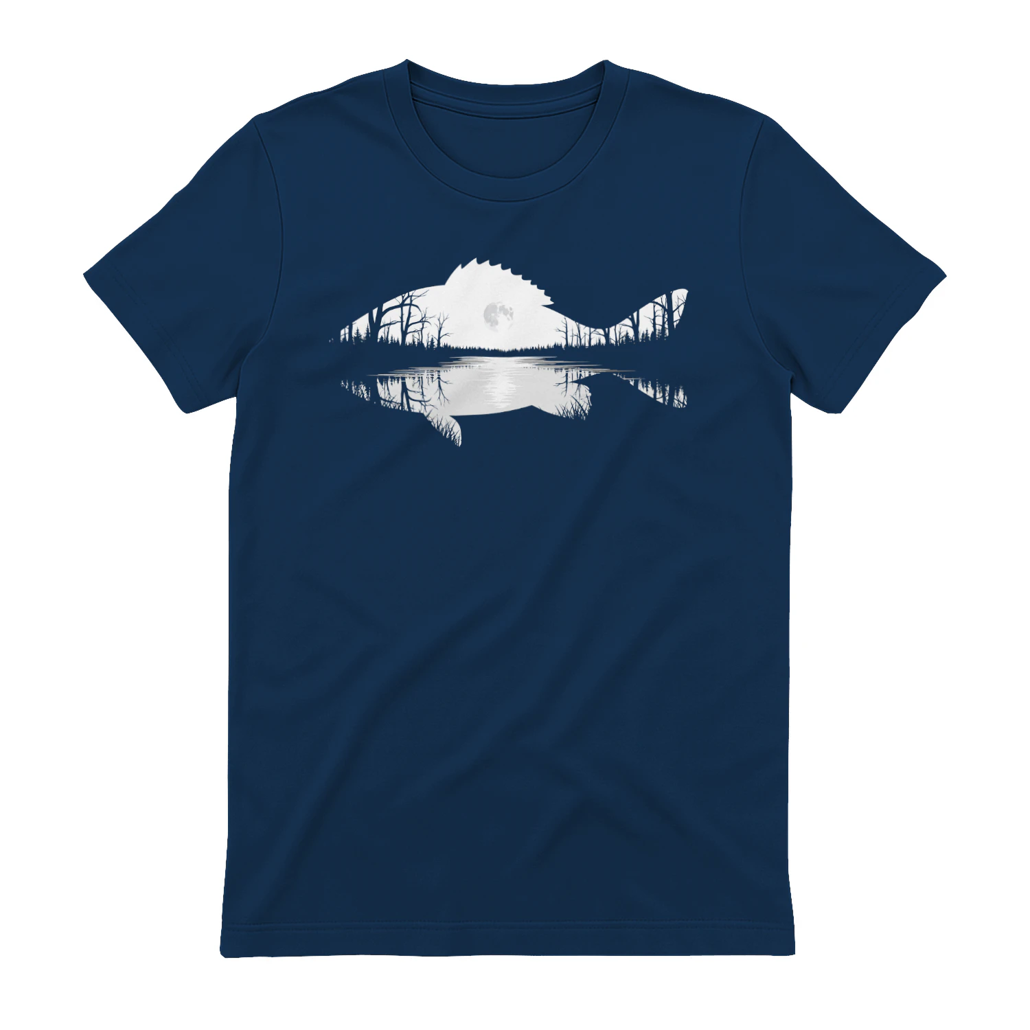 Trout Wilderness Reflection – Mountain Lake Fishing Adventure Graphic Tee