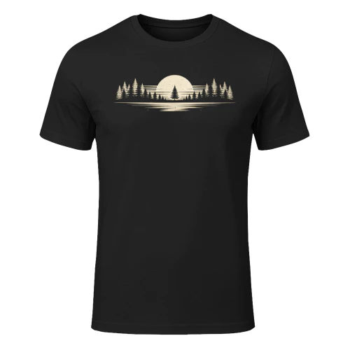 Retro Forest Reflection