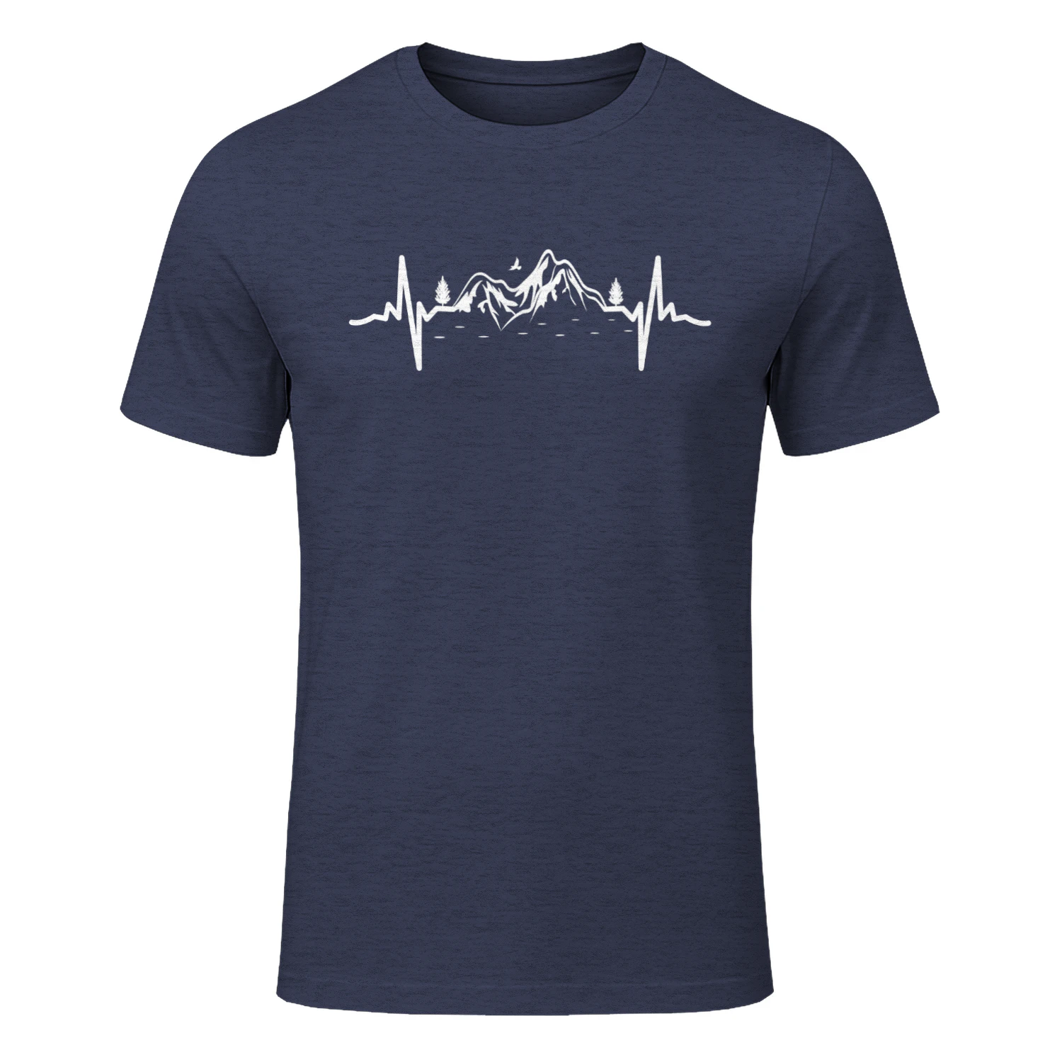 Mountain Heartbeat – Minimalist Hiking & Outdoor Adventure Graphic design