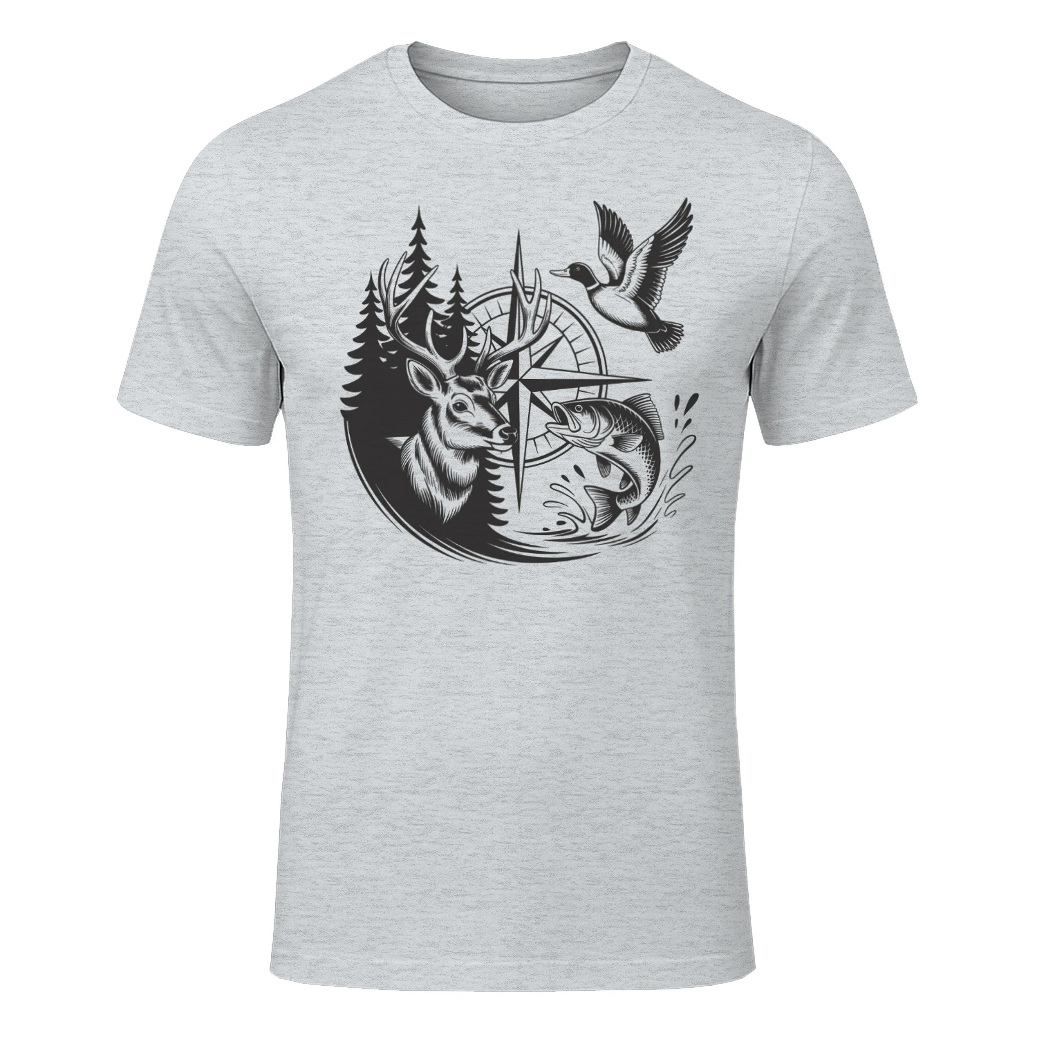 Wildlife Compass – Hunting Fishing & Outdoor Adventure Graphic