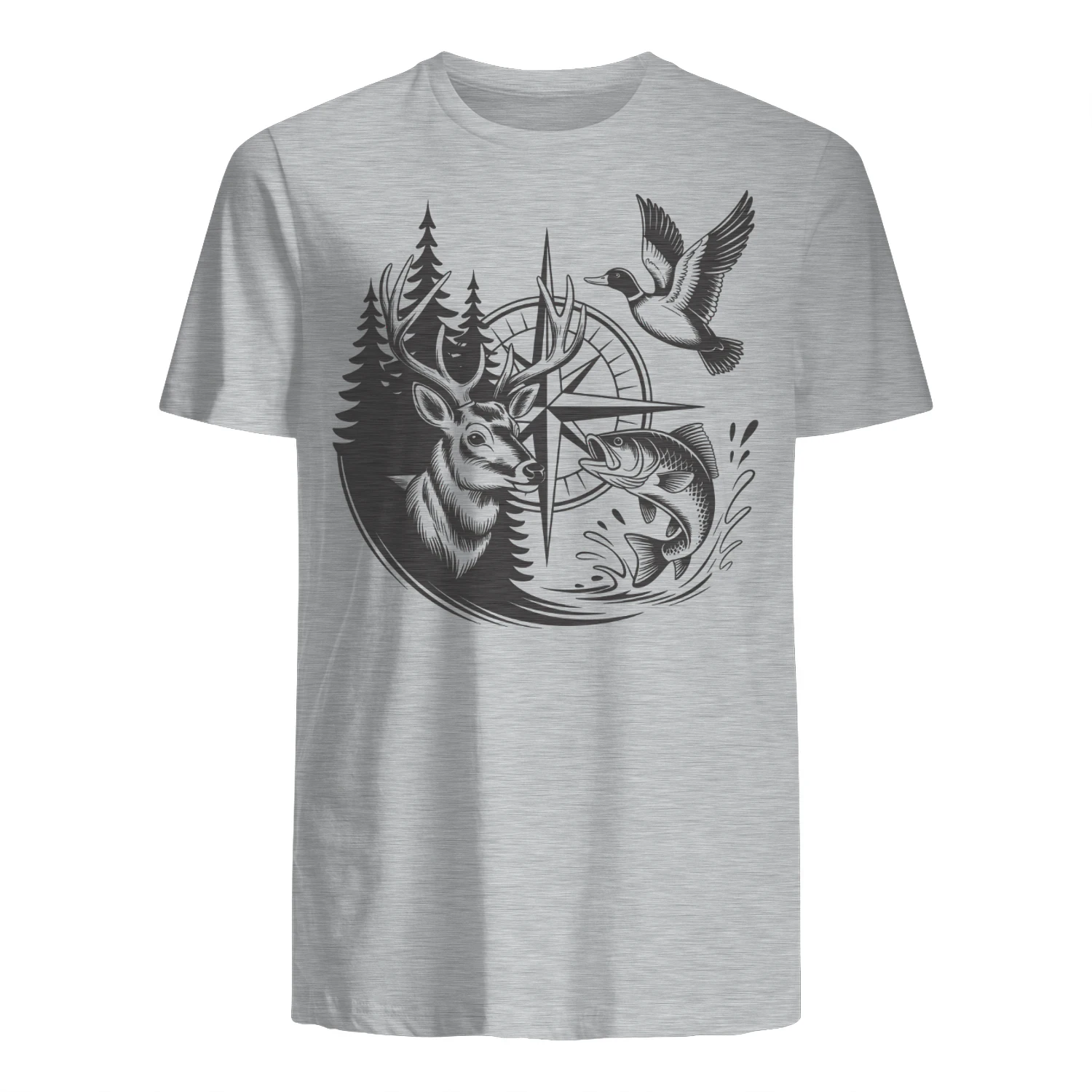 Wildlife Compass – Hunting Fishing & Outdoor Adventure Graphic