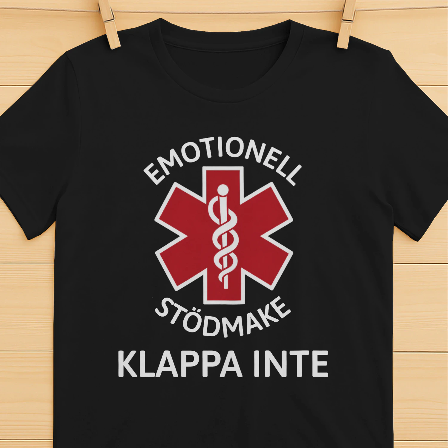 Emotionell Stödmake – Klappa Inte | Rolig Present till Make