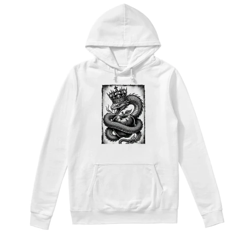 Crowned Dragon Serpent T-Shirt – Dark Fantasy