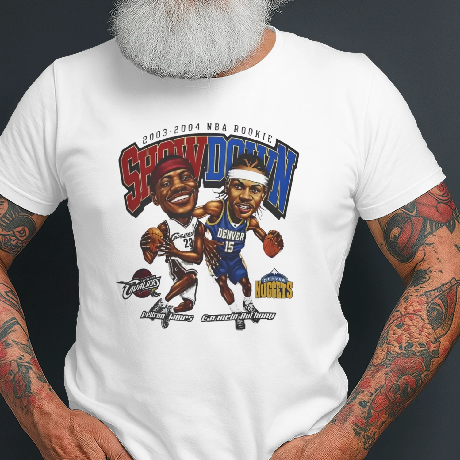 LeBron James Carmelo Anthony 2003-2004 Nba Rookie Showdown Shirt