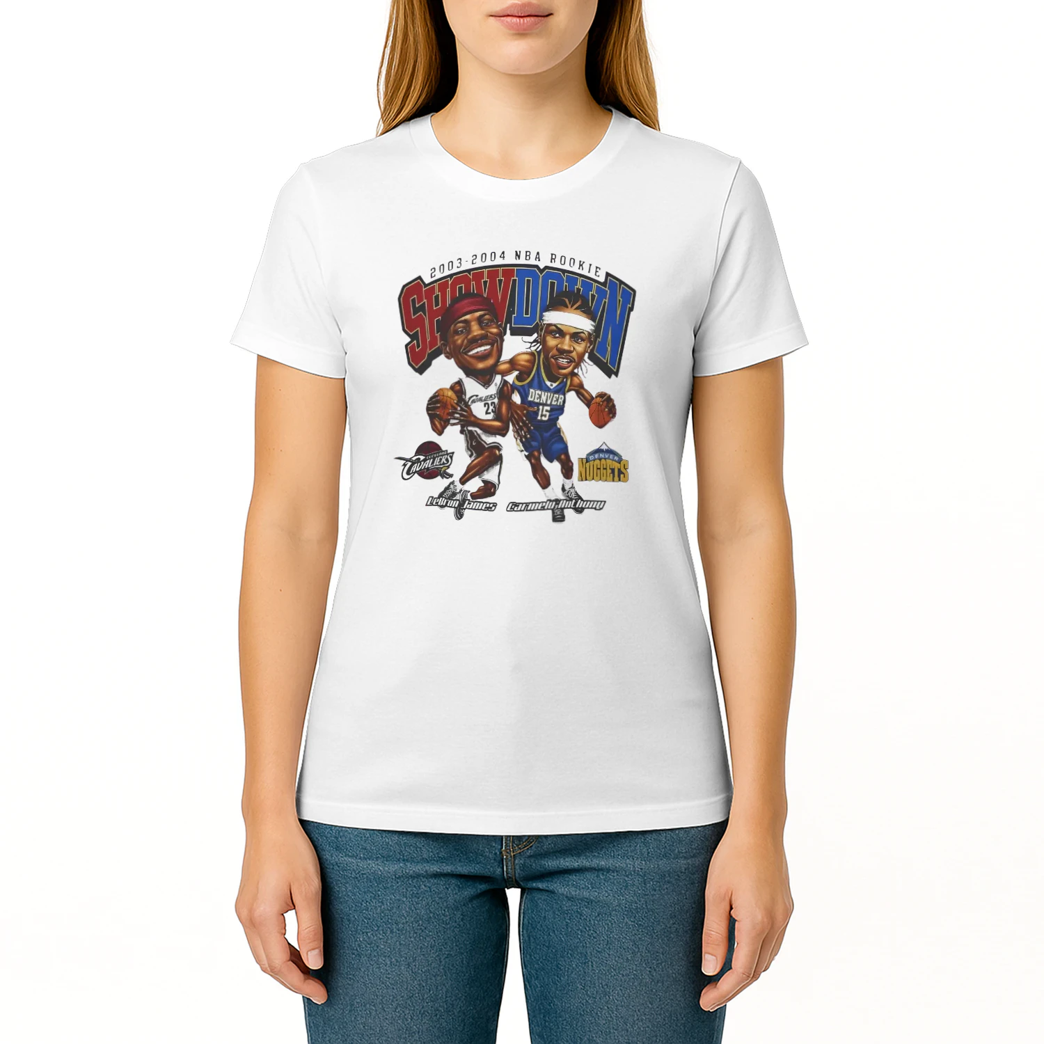 LeBron James Carmelo Anthony 2003-2004 Nba Rookie Showdown Shirt