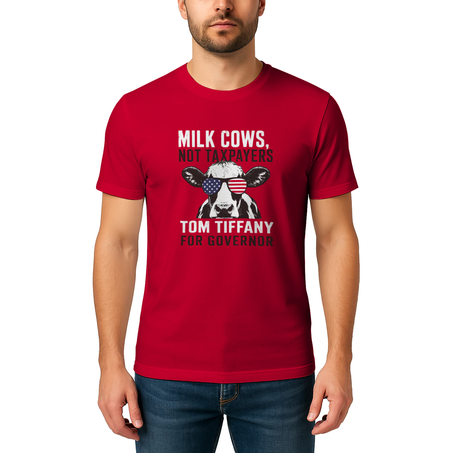 Milk Cows Not Taxpayers Tom Tiffany For Governor Shirt