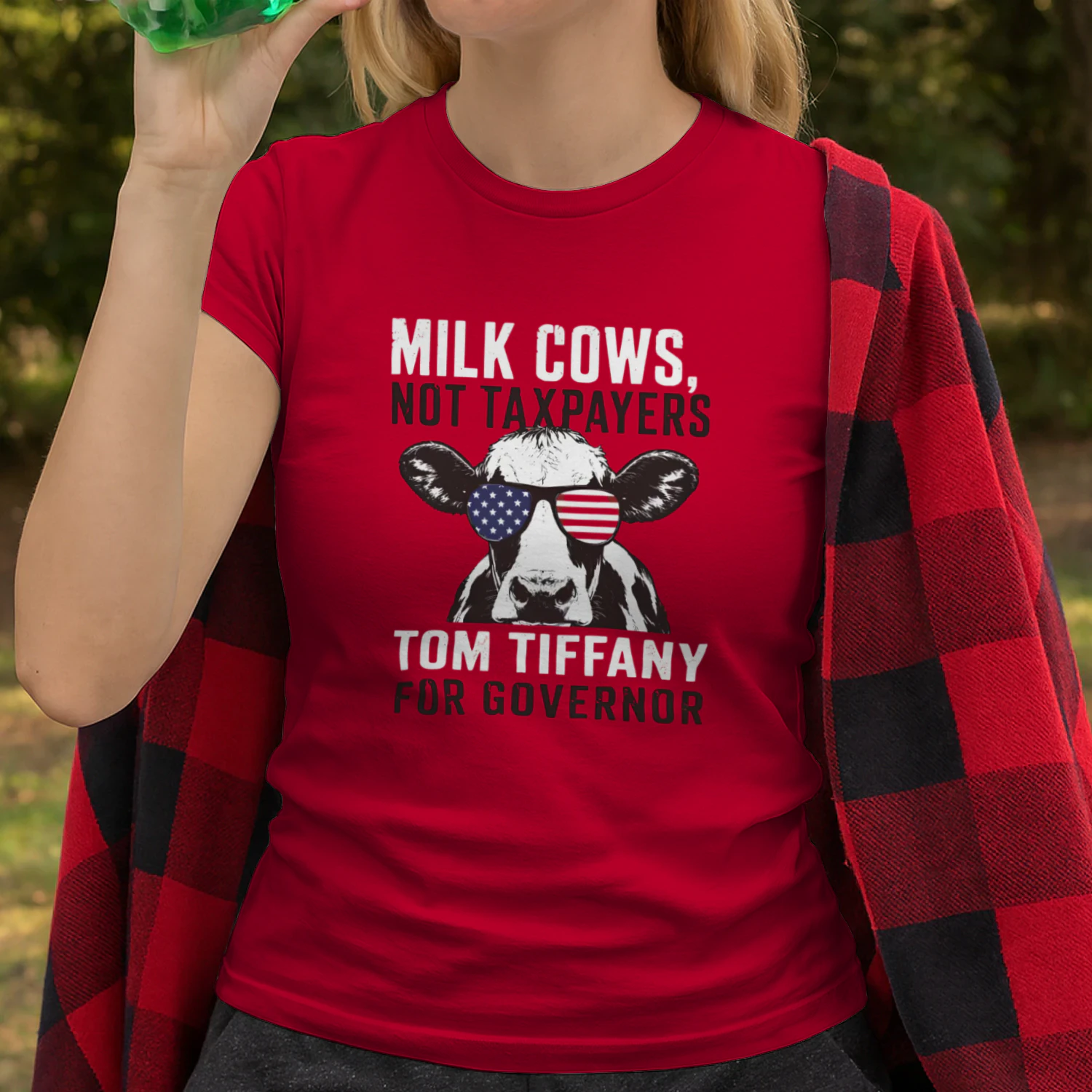 Milk Cows Not Taxpayers Tom Tiffany For Governor Shirt