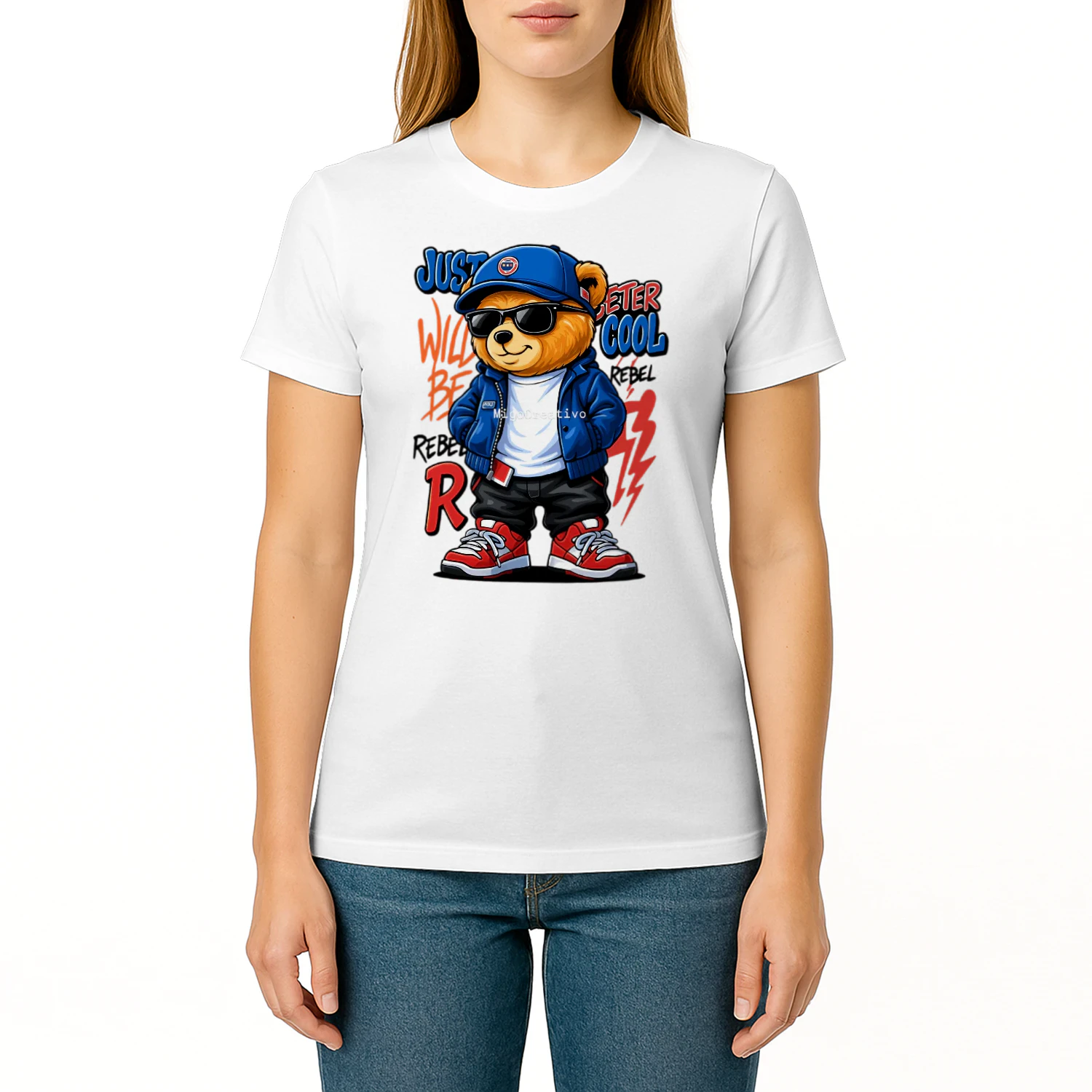 Cool Streetwear Bear Graphic T-Shirt | Hip Hop Cartoon Teddy in Urban Style