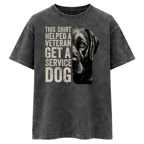 This Shirt Helped a Veteran Get a Service Dog | Veteran Support Dog T-Shirt | Military Dog Lover Gift