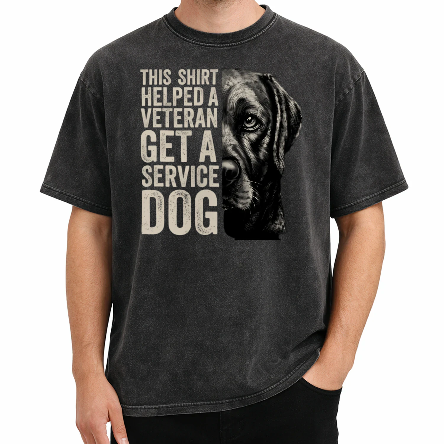 This Shirt Helped a Veteran Get a Service Dog | Veteran Support Dog T-Shirt | Military Dog Lover Gift**
