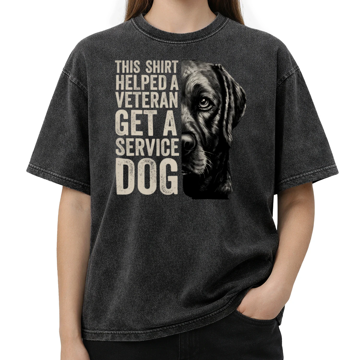 This Shirt Helped a Veteran Get a Service Dog | Veteran Support Dog T-Shirt | Military Dog Lover Gift**