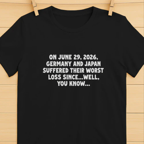 On June 29, 2026, Germany and Japan Suffered Their Worst Loss Since...Well, You Know... Shirt