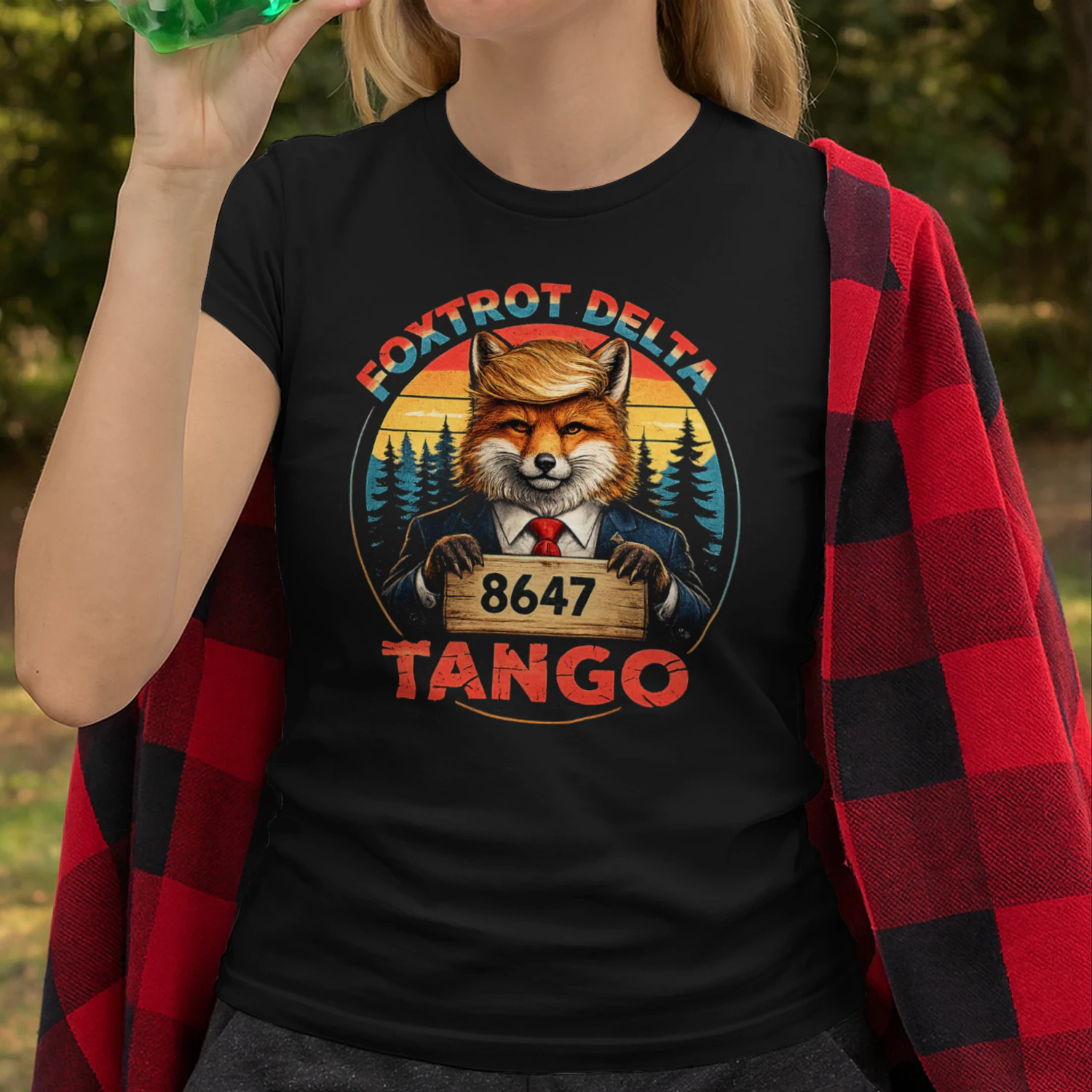Foxtrot Delta Tango 8647 – Patriotic Fox Vintage T-Shirt