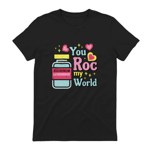 Valentines Nurse You Roc My World Rocuronium Scrub Top Women Pullover Hoodie shirt