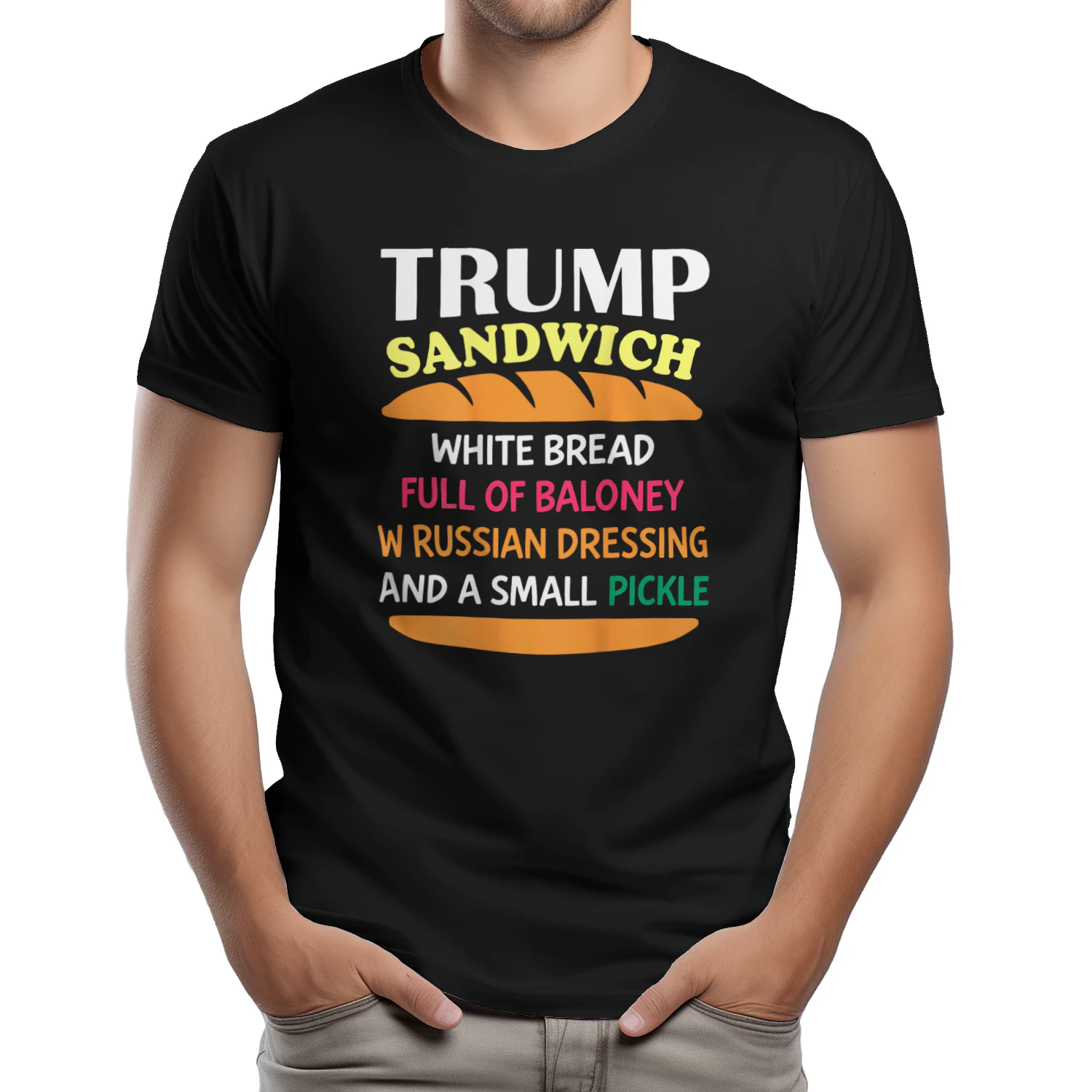 Trump Sandwich White Bread Funny Shirt