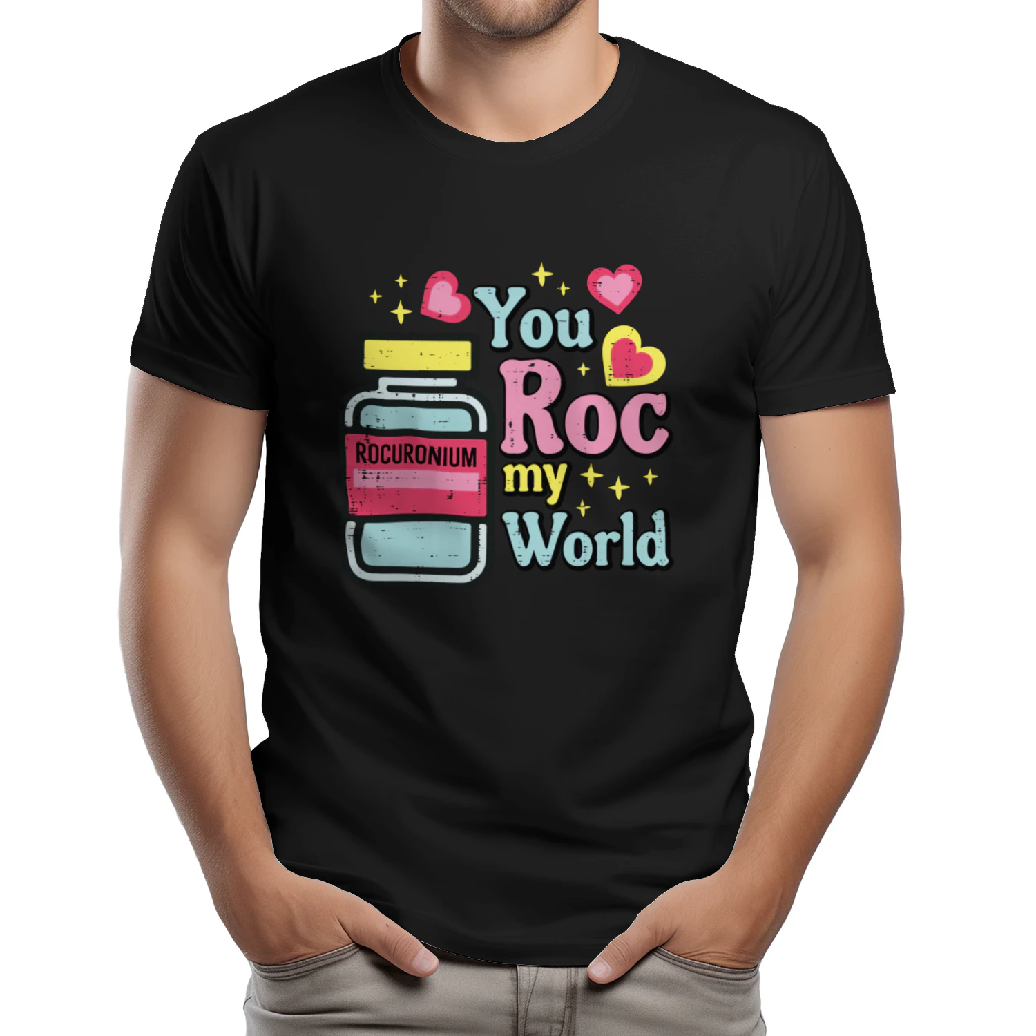 Valentines Nurse You Roc My World Rocuronium Scrub Top Women Pullover Hoodie shirt