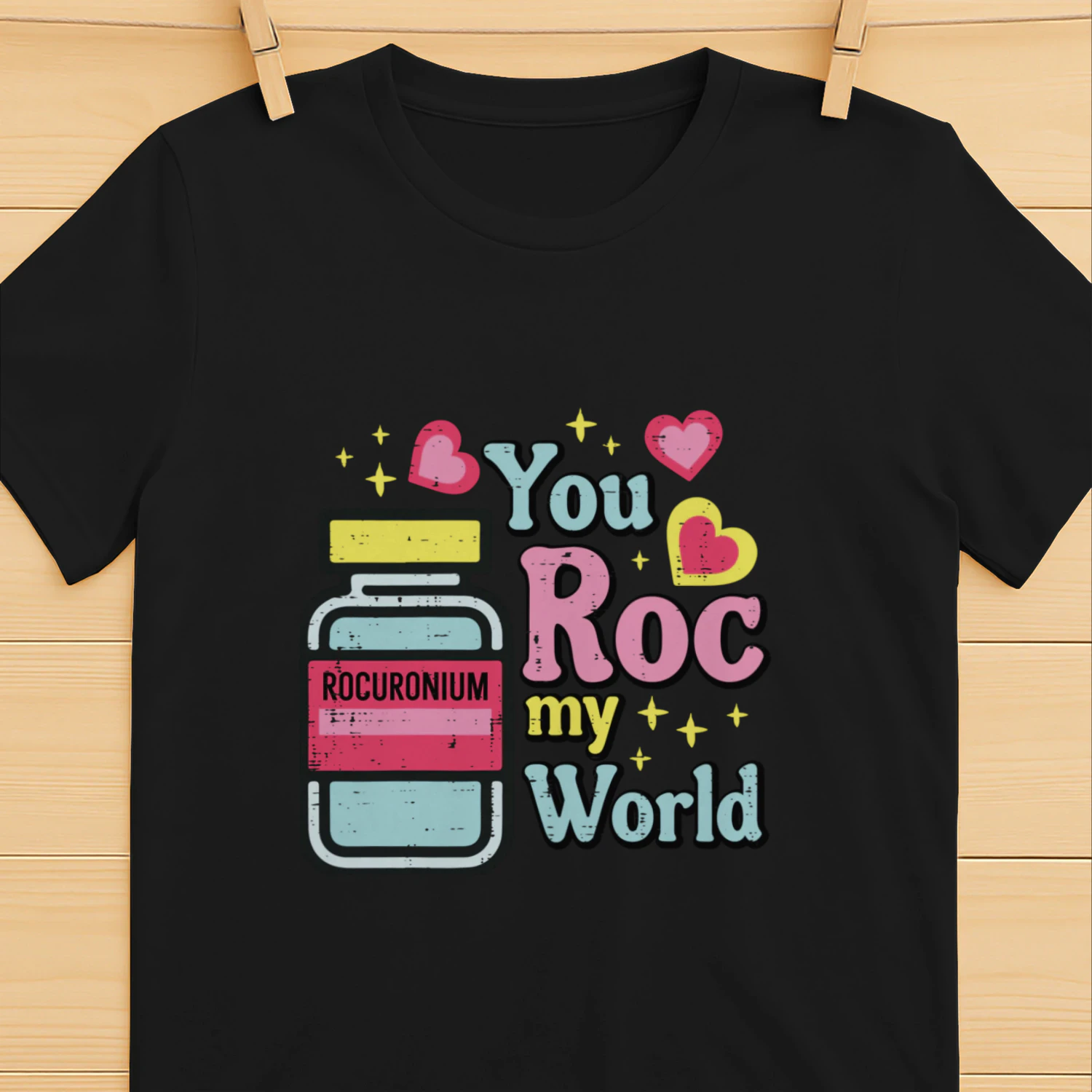 Valentines Nurse You Roc My World Rocuronium Scrub Top Women Pullover Hoodie shirt
