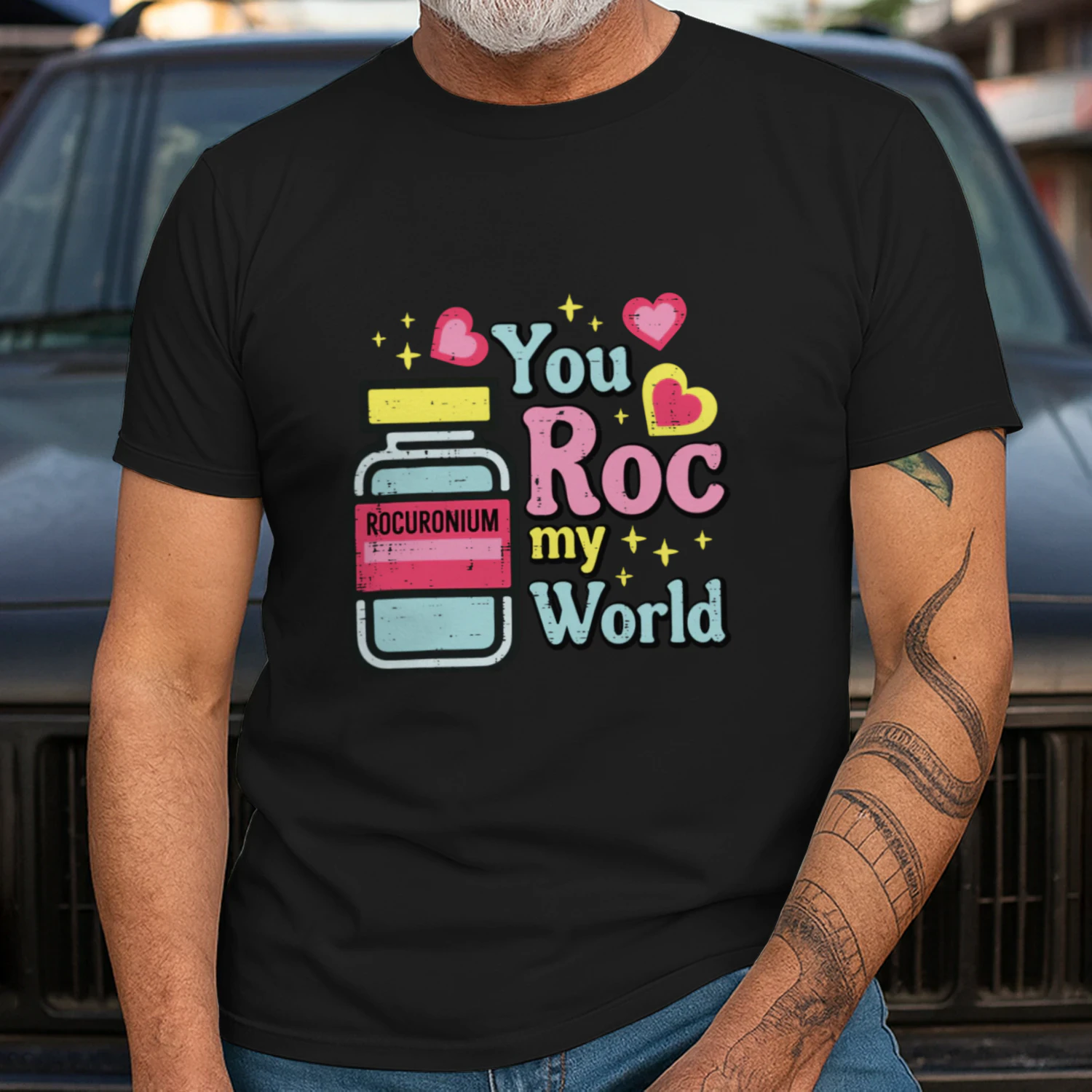 Valentines Nurse You Roc My World Rocuronium Scrub Top Women Pullover Hoodie shirt