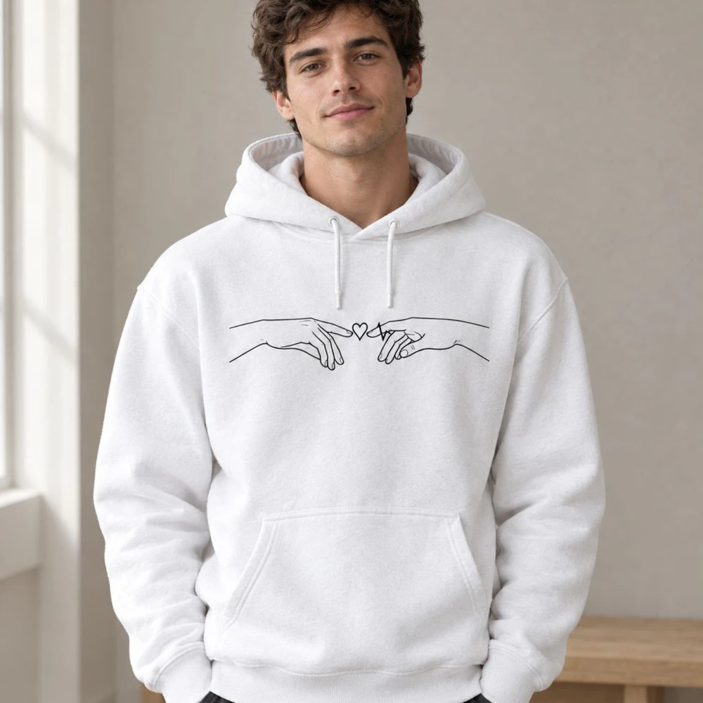 Verbunden - Minimalistischer Hoodie