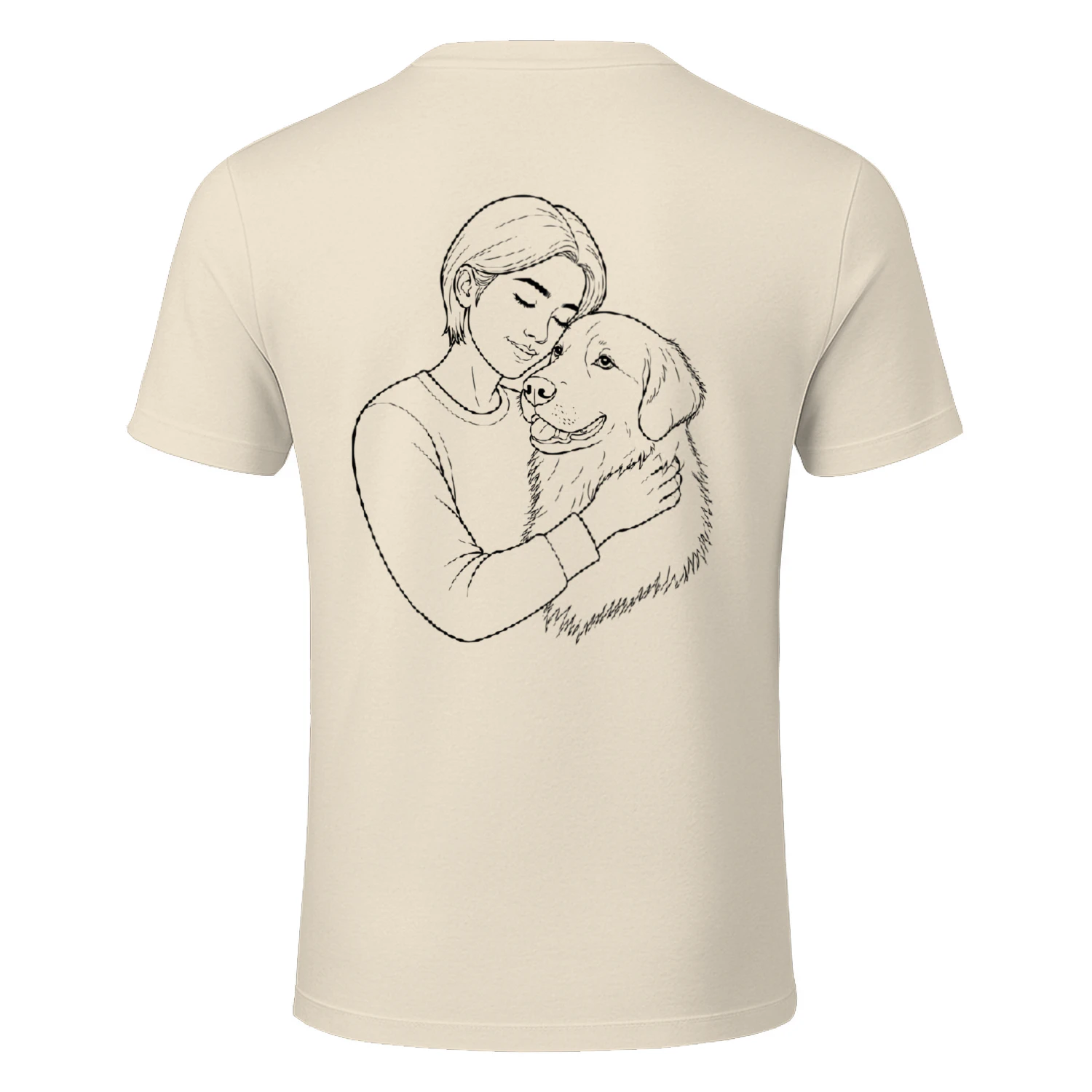 Freund fürs Leben - Minimalistisches T-Shirt (Backprint)