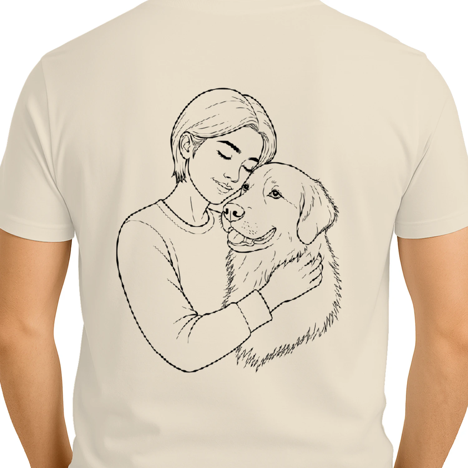 Freund fürs Leben - Minimalistisches T-Shirt (Backprint)