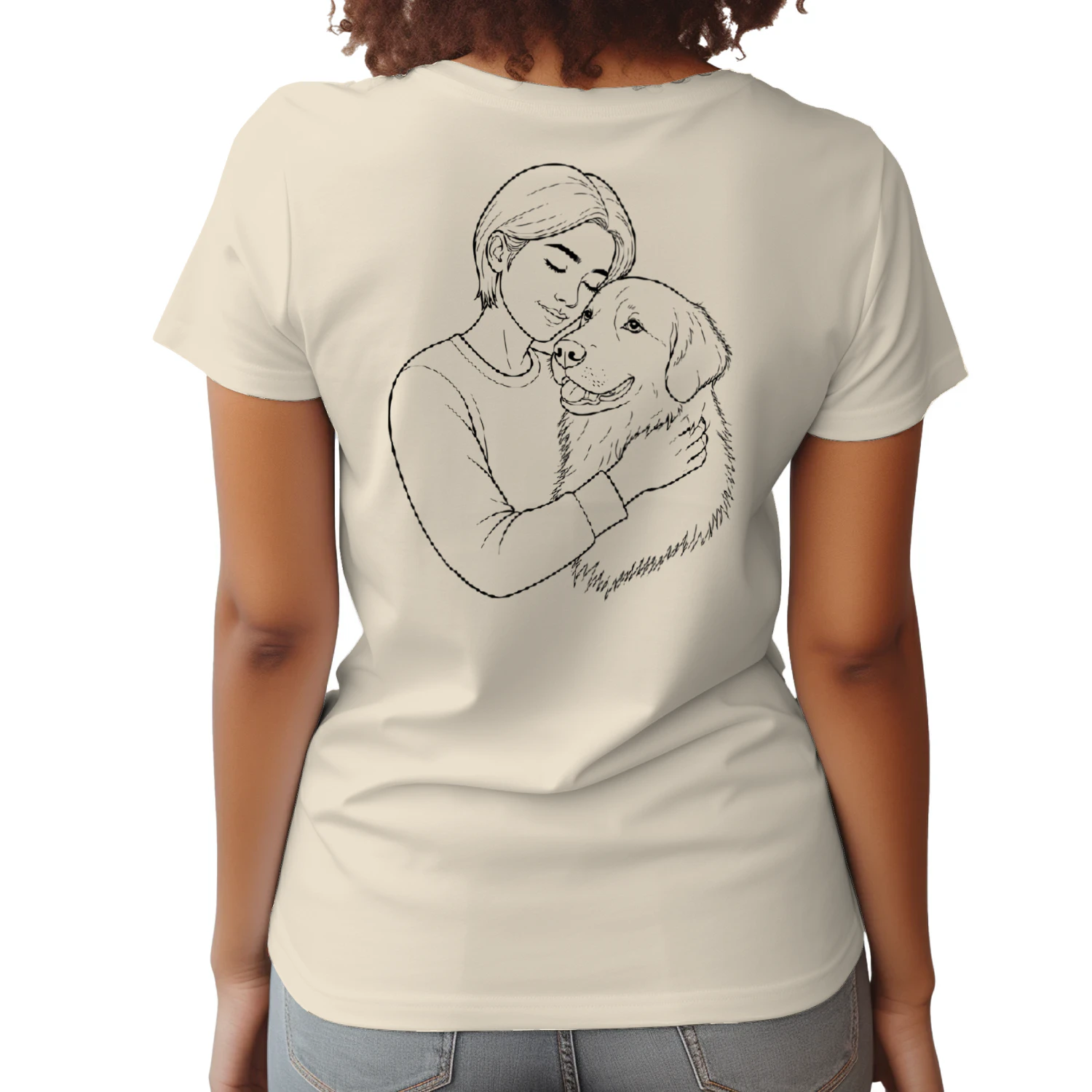 Freund fürs Leben - Minimalistisches T-Shirt (Backprint)