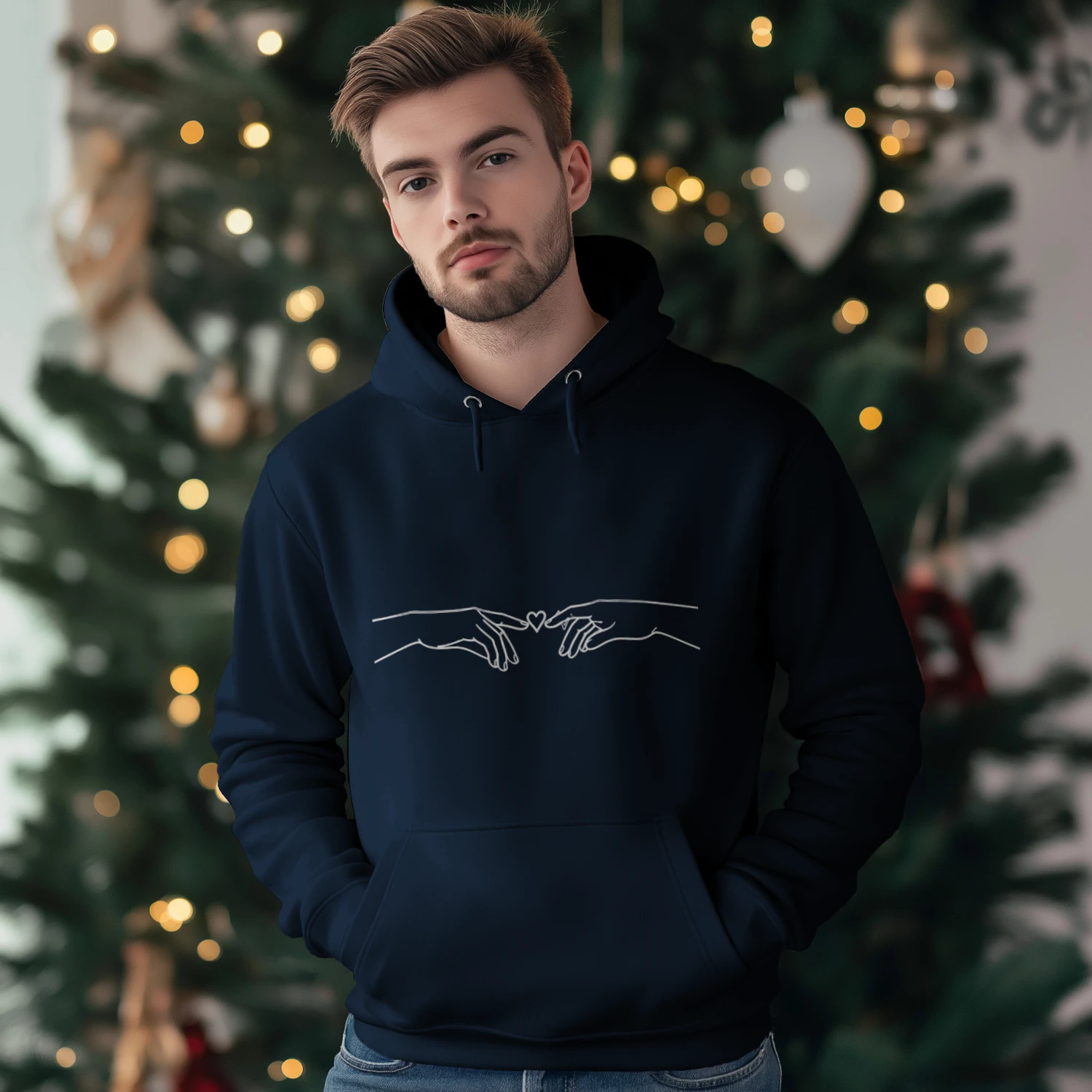 Verbunden - Minimalistischer Hoodie