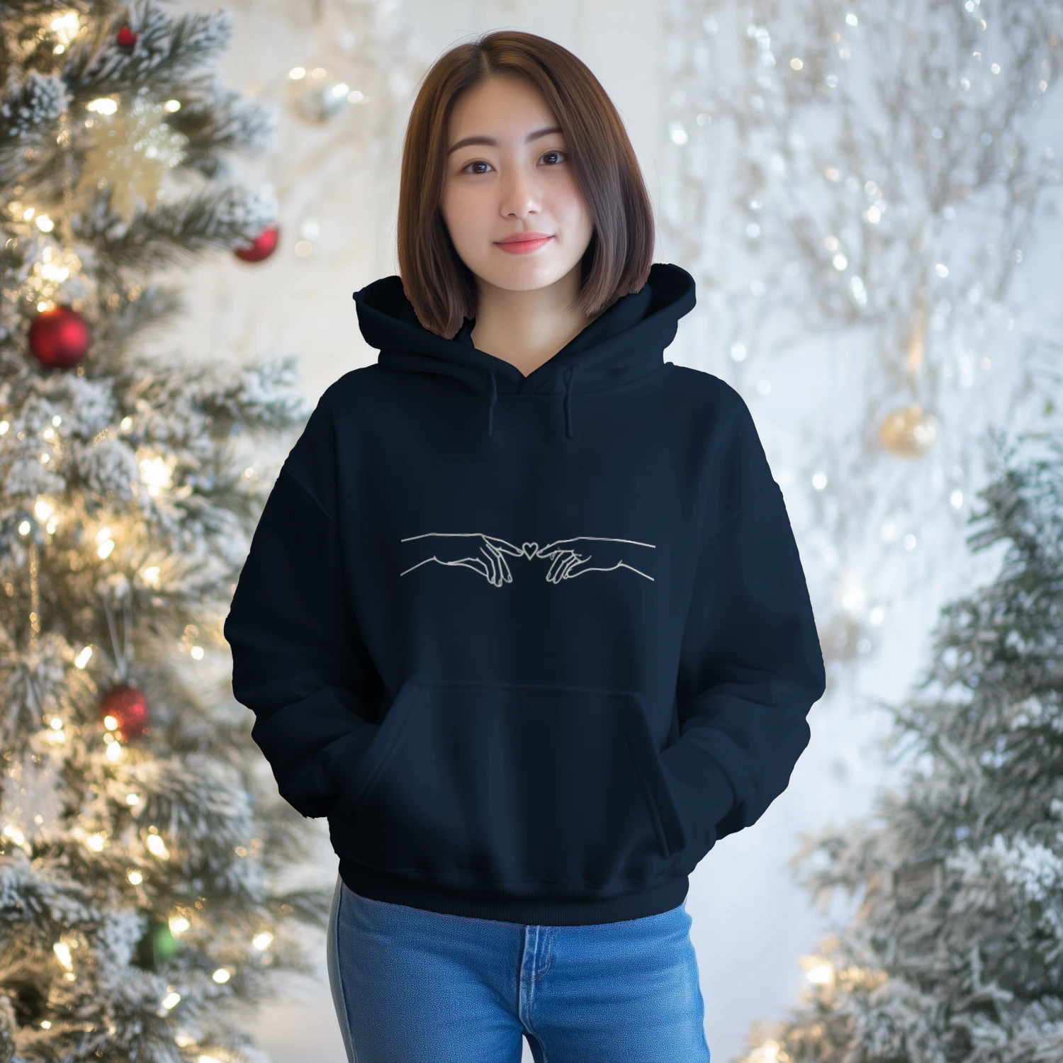 Verbunden - Minimalistischer Hoodie