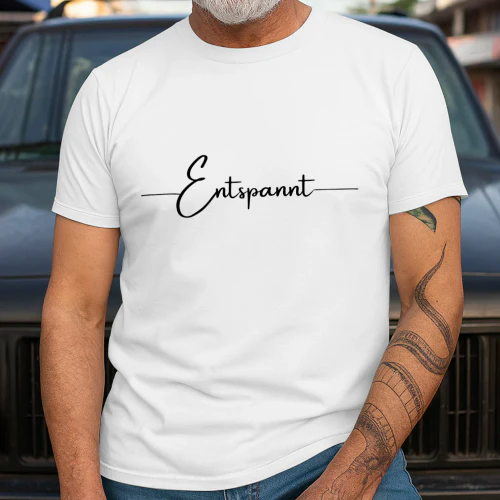 Entspannt - Minimalistisches Statement-Shirt