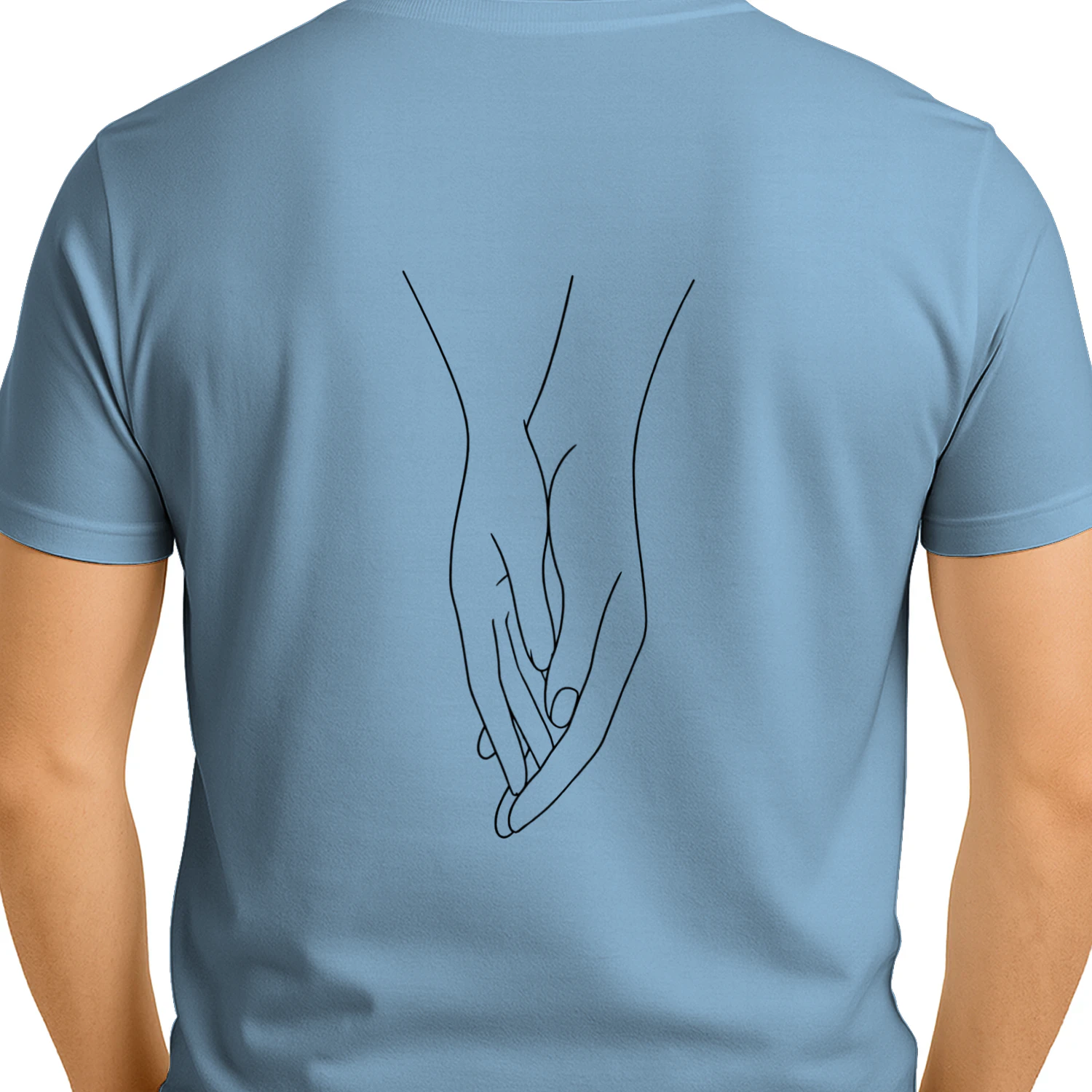 Ewige Liebe - Minimalistisches Classic T-Shirt (Backprint)