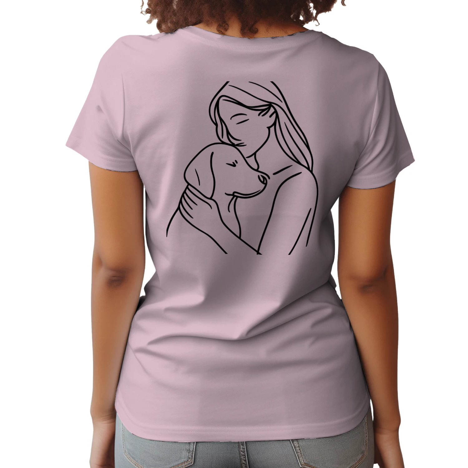 Treue Seele - Minimalistisches T-Shirt (Backprint)