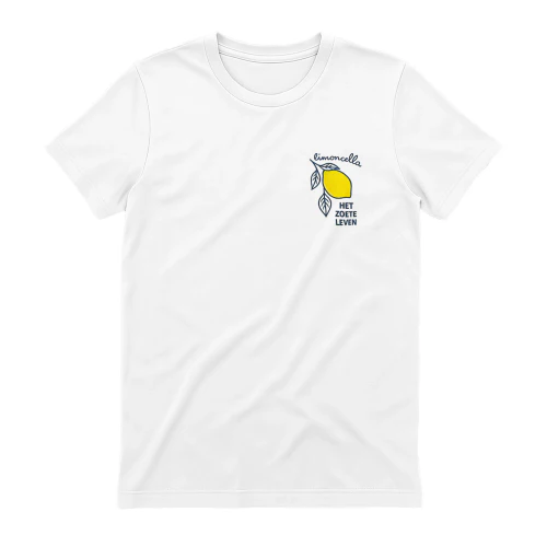 Limoncello "Het Zoete Leven" Graphic T-Shirt – Trendy Summer Cotton Tee for Women