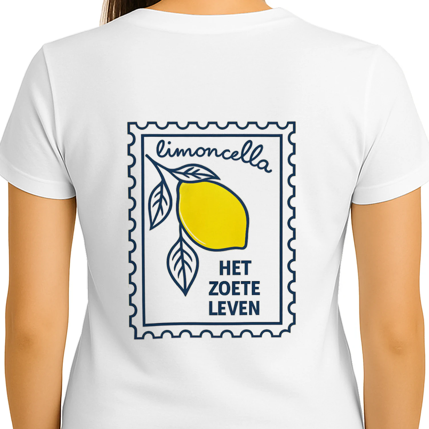 Limoncello "Het Zoete Leven" Graphic T-Shirt – Trendy Summer Cotton Tee for Women