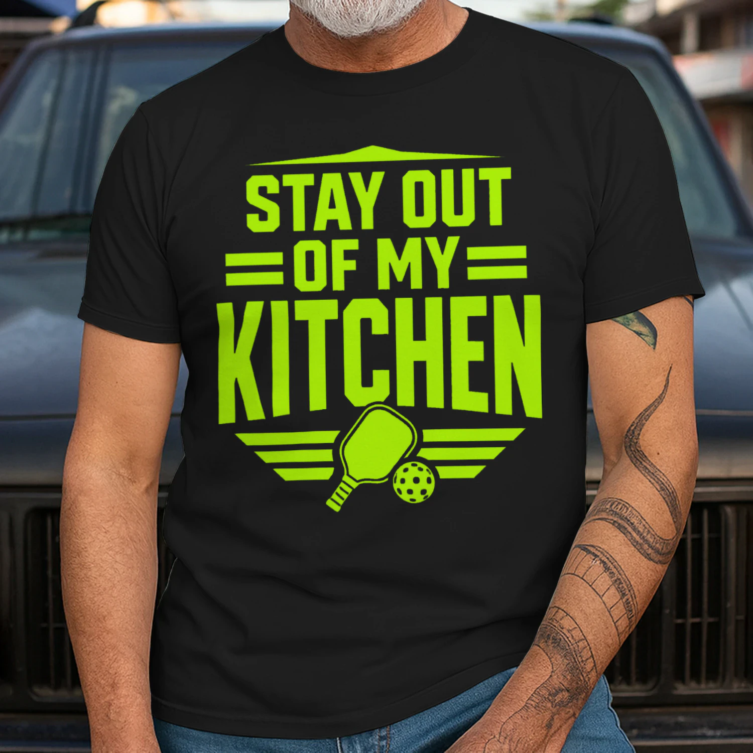 Stay Out Of My Kitchen - Premium Pickleball Streetwear T-Shirt