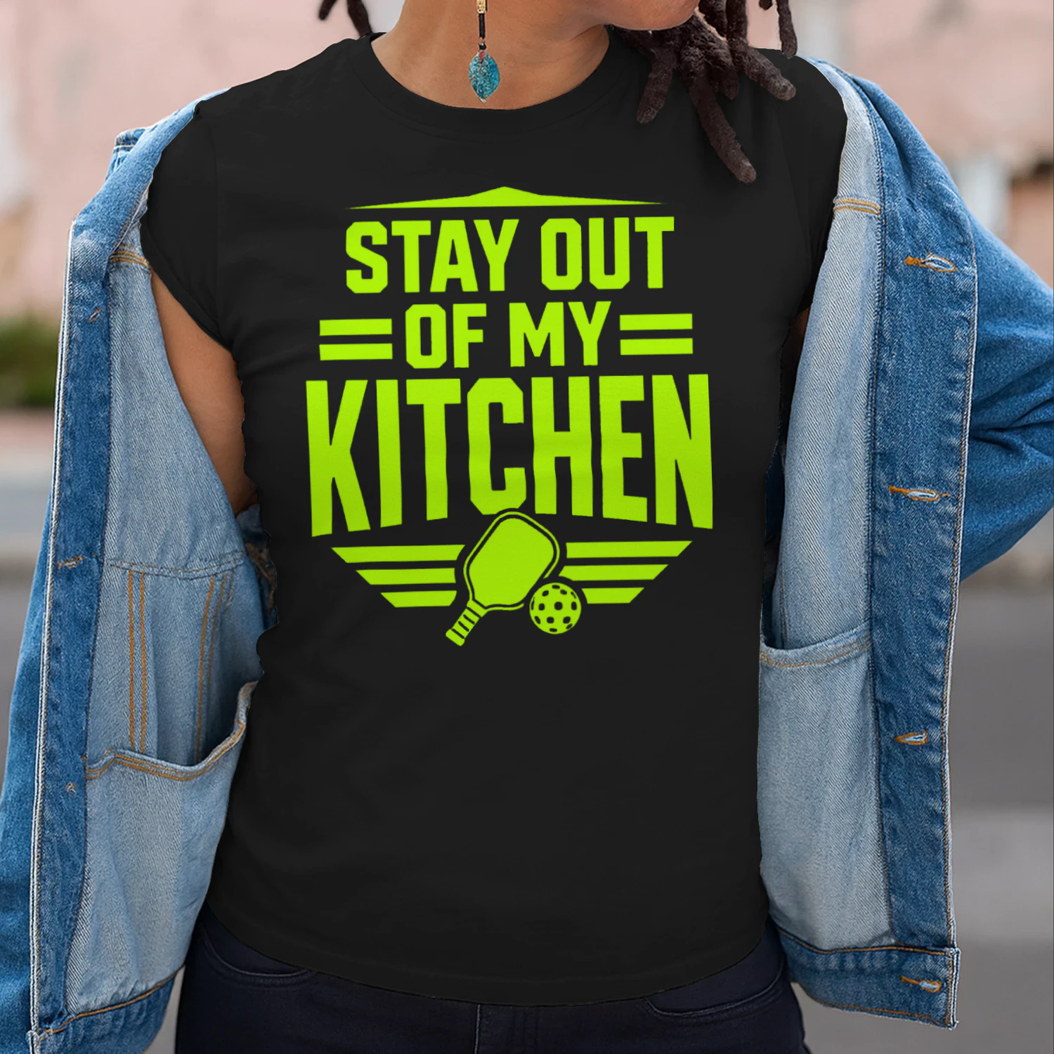 Stay Out Of My Kitchen - Premium Pickleball Streetwear T-Shirt