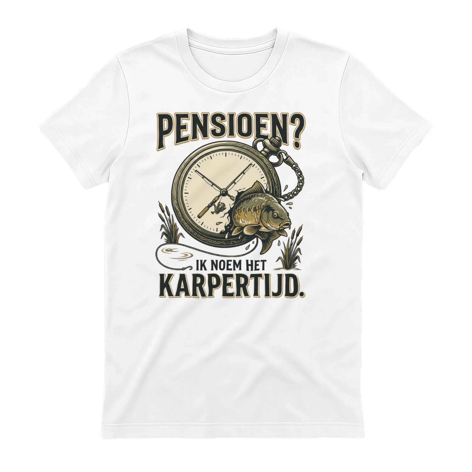 Pensioen? Ik Noem Het Karpertijd – Karpervisser T-Shirt