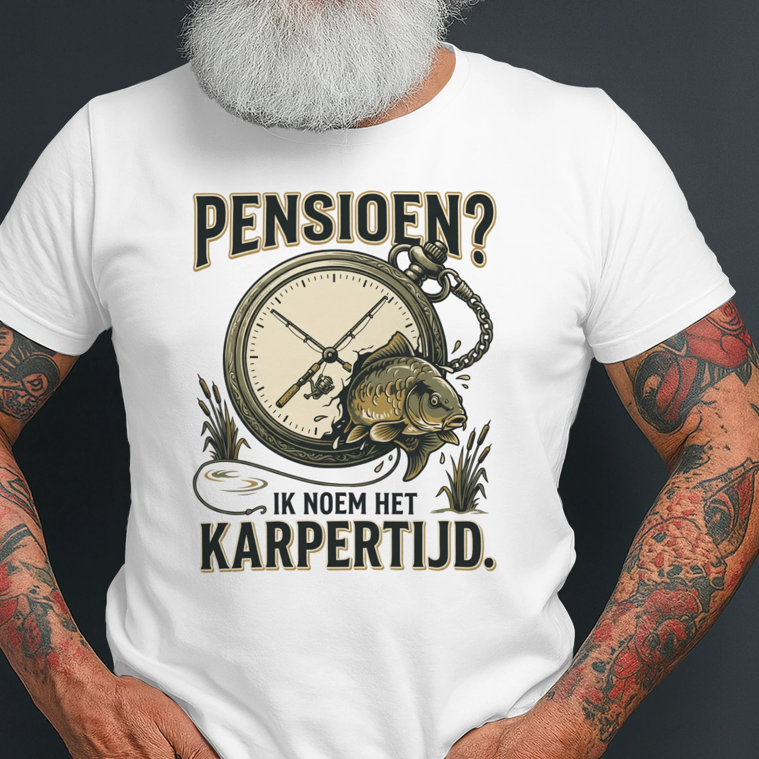 Pensioen? Ik Noem Het Karpertijd – Karpervisser T-Shirt